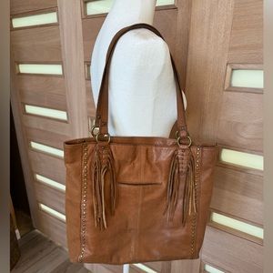 The Sak Montara Leather Fringe Tote